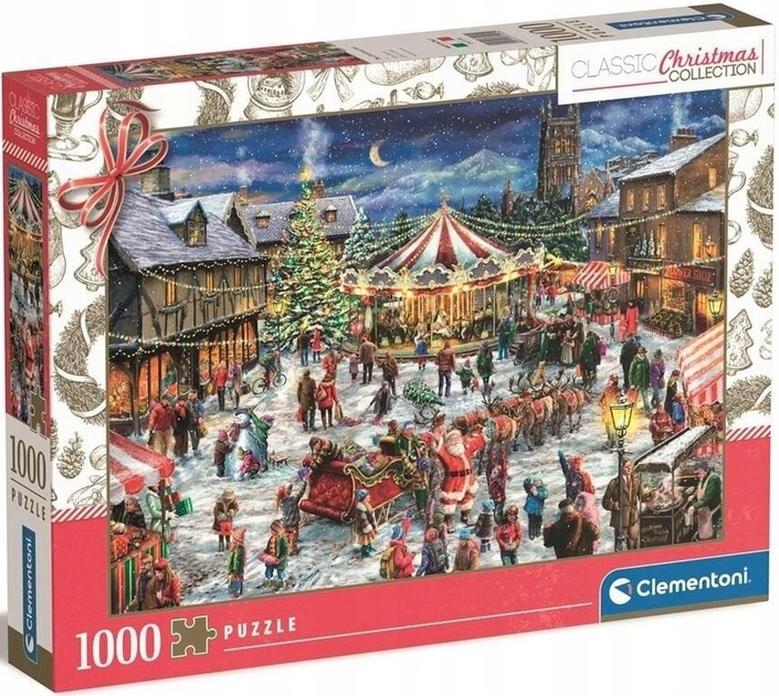 Puzzle Clementoni Classic Christmas Collection 1000 elementów (8005125815050) - obraz 1