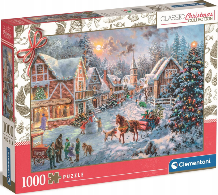 Puzzle Clementoni Classic Christmas Collection 1000 elementów (8005125815043) - obraz 1