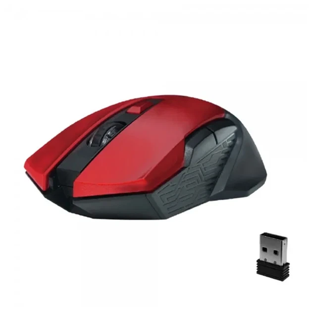 Компьютерная беспроводная игровая мышка Fantech WG10 Raigor II 2.4 ГГц, 6 кнопок, Красная - изображение 4