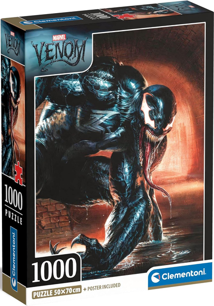 Puzzle Clementoni Compact Venom 1000 elementów (8005125398799) - obraz 1