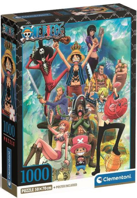 Puzzle Clementoni Compact Anime One Piece 1000 elementów (8005125399208) - obraz 1