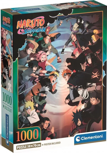 Puzzle Clementoni Compact Anime Naruto Shippuden 1000 elementów (8005125398324) - obraz 1