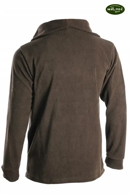 Термобілизна тактична на флісі Mil-Tec od Thermoflece undermoflece with zipper Олива 11220001 - L - зображення 4