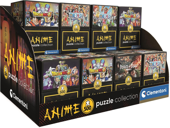 Puzzle Clementoni Cubes Anime Display 500 elementów (8005125807703) - obraz 1