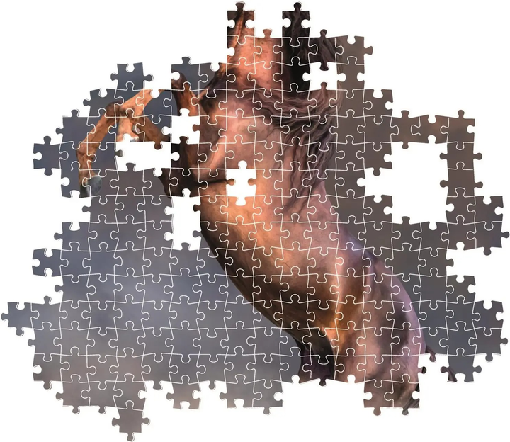 Puzzle Clementoni Hq Wild Red Stallion 500 elementów (8005125355211) - obraz 3