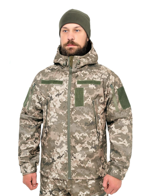 Тактична куртка WinTac Soft Shell Viking MM14 Світлий L піскель - зображення 1