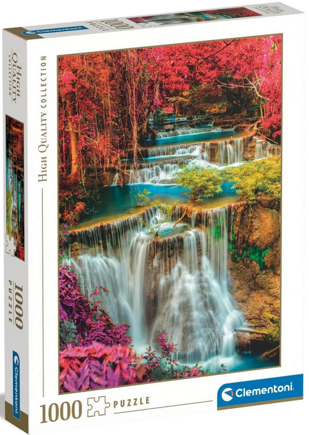 Puzzle Clementoni Hq Colorful Thai Falls 1000 elementów (8005125398218) - obraz 1