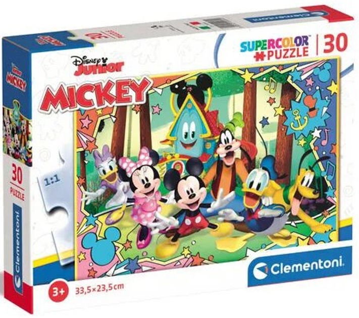 Puzzle Clementoni Super Kolor Mickey And Friends 30 elementów (8005125202690) - obraz 1