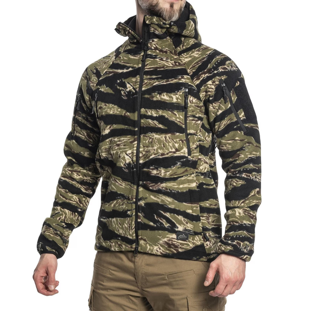 Куртка Helikon-Tex PATRIOT Mk 2 - Hybrid Fleece, Tiger stripe XS/Regular (BL-PJ2-FH-62) - зображення 2