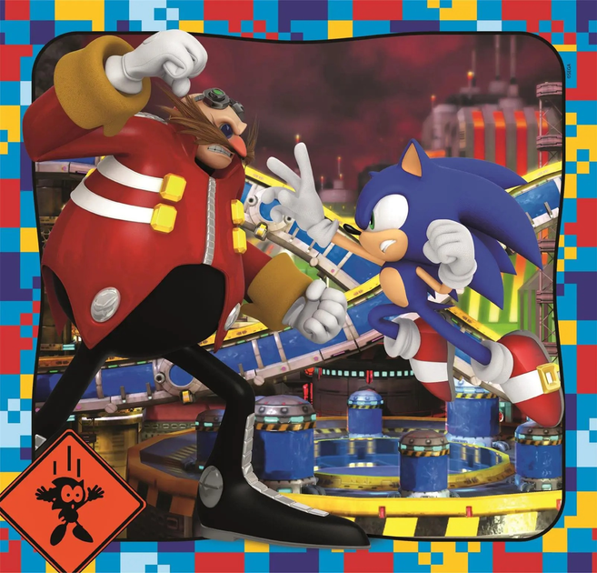 Puzzle Clementoni Super Kolor Sonic 3 po 48 elementów (8005125253203) - obraz 3