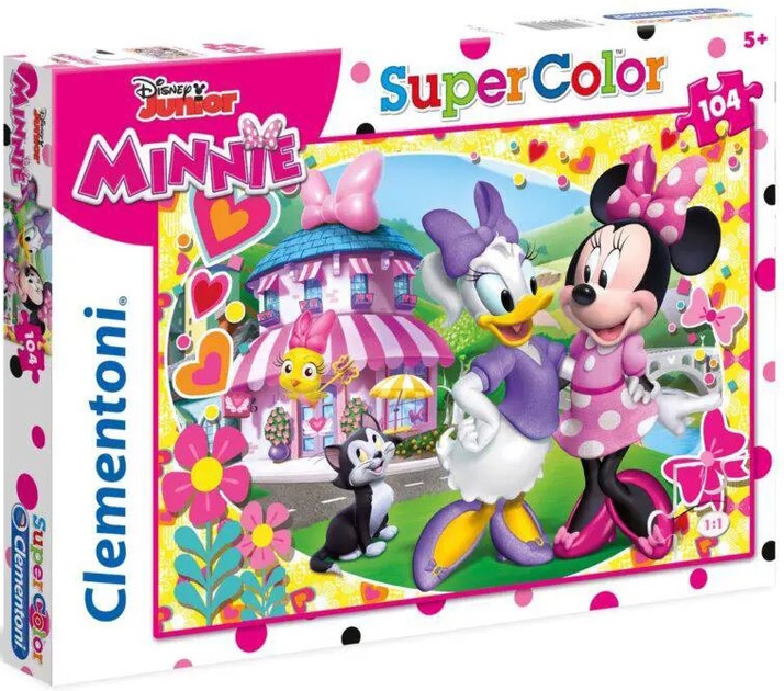 Puzzle Clementoni Super Kolor Minnie 104 elementy (8005125279821) - obraz 1