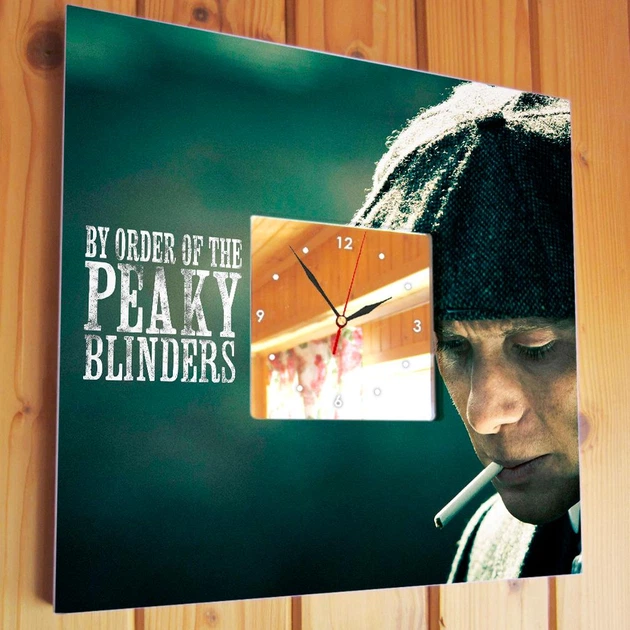 Часы "Острые козырьки. Peaky Blinders" сувенир фанатам сериала, стильное украшение спальни, кафе, бара - изображение 2