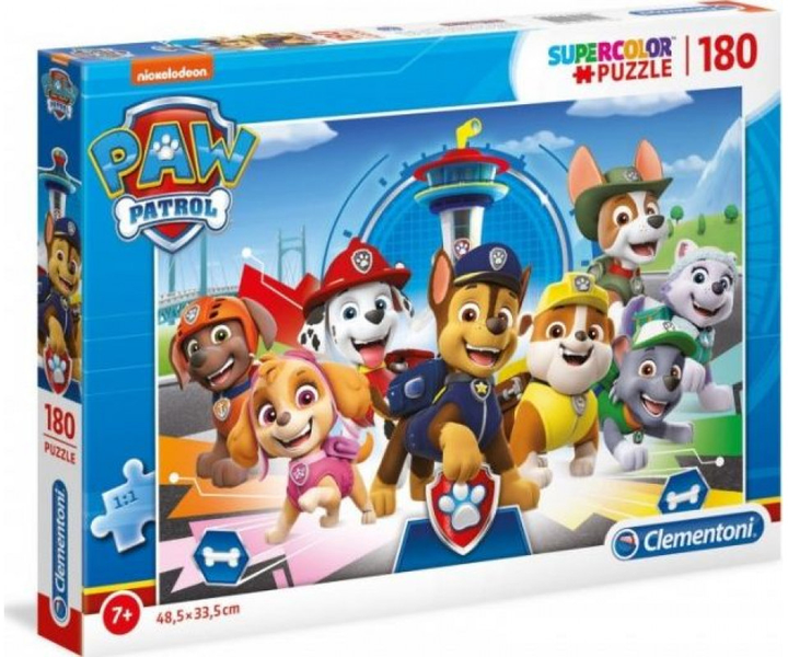 Puzzle Clementoni Super Paw Patrol 180 elementów (8005125291052) - obraz 1