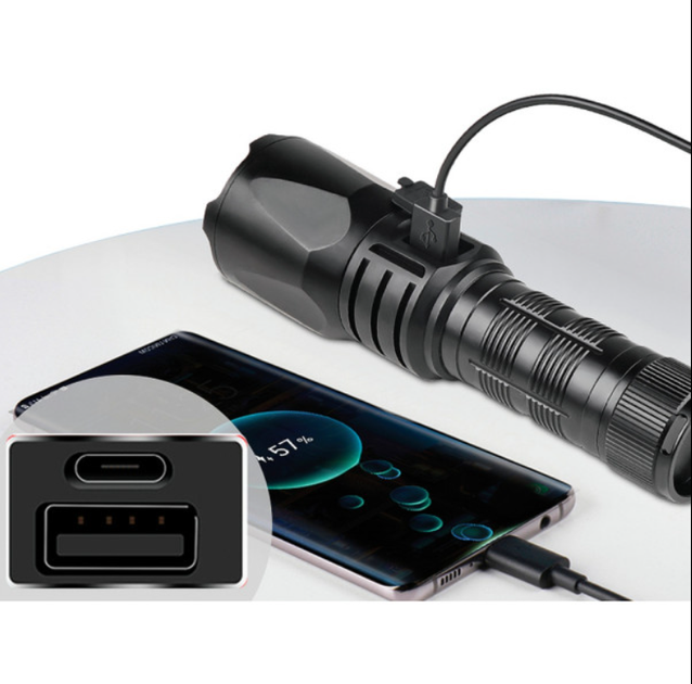 Фонарик-павербанк Sandberg Survivor Torch Powerbank 5000mAh XHP160LED USB-C 18W Black (420-89) - Фото 7 Фонарик-павербанк Sandberg Survivor Torch Powerbank 5000mAh XHP160LED USB-C 18W Black (420-89) - изображение 7