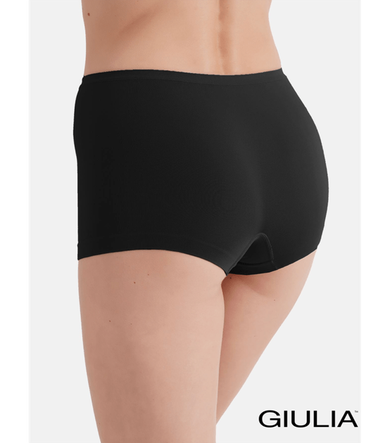 Женские трусики-шорты с заниженной талией из микрофибры - Giulia - BOXER BRIEFS - L/XL - Black (Черный) - Фото 1 Женские трусики-шорты с заниженной талией из микрофибры - Giulia - BOXER BRIEFS - L/XL - Black (Черный) - изображение 1