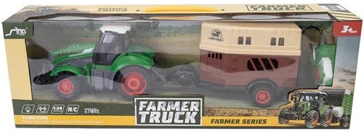 Traktor z przyczepą do przewożenia koni Askato zdalnie sterowany R/C (6901440124988) - obraz 1