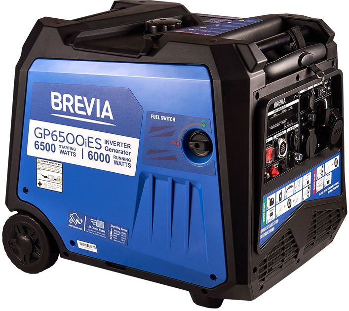 Генератор інверторний бензиновий Brevia 6.0/6.5 кВт (GP6500iES) - зображення 1