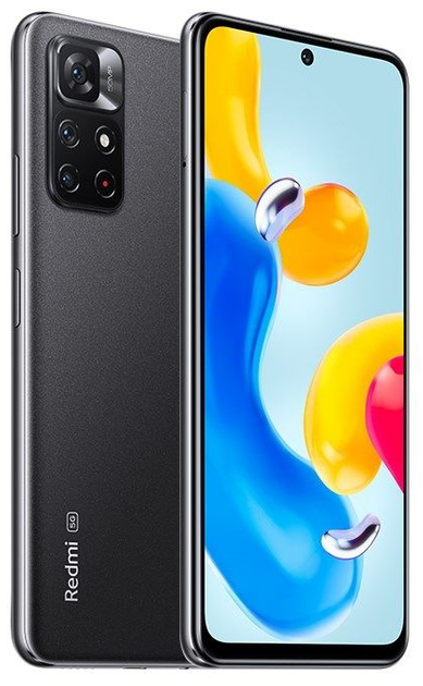 Smartfon Xiaomi Redmi Note 11S 5G 4/128GB Midnight Black (6934177783272) - obraz 2