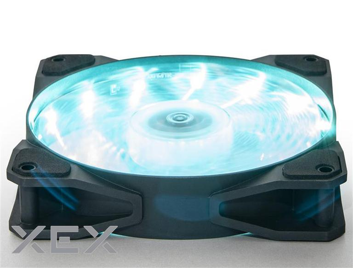 Вентилятор FRIME Iris 15LED Azure (FLF-HB120A15) - изображение 2