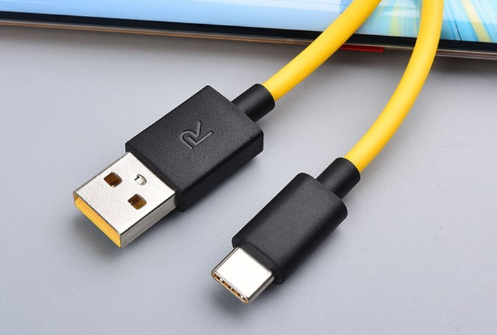 Кабель Data Cable Fast Charging 27W / 3A 1m USB на Type-C / USB-C для Realme (yellow) - зображення 5