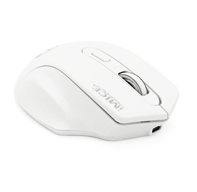 Игровая мышь беспроводная iMICE G1800 Rechargeable, 4 кнопок, аккумулятор, 1600dpi, 2.4Ghz, White - изображение 1