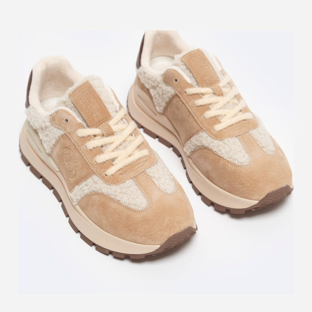 Sneakersy damskie skórzane Big Star Oo274A317 801 36 Beżowe (5900714811426) - obraz 2