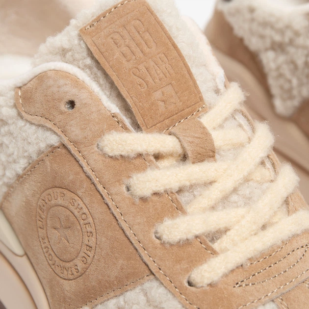 Жіночі зимові снікери Big Star Oo274A317 801 41 Бежеві (5900714811471) - зображення 3