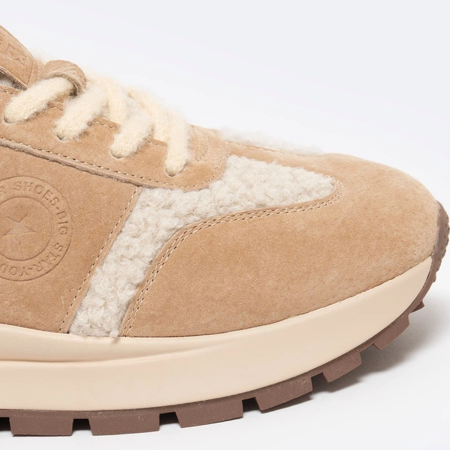 Жіночі зимові снікери Big Star Oo274A317 801 41 Бежеві (5900714811471) - зображення 6