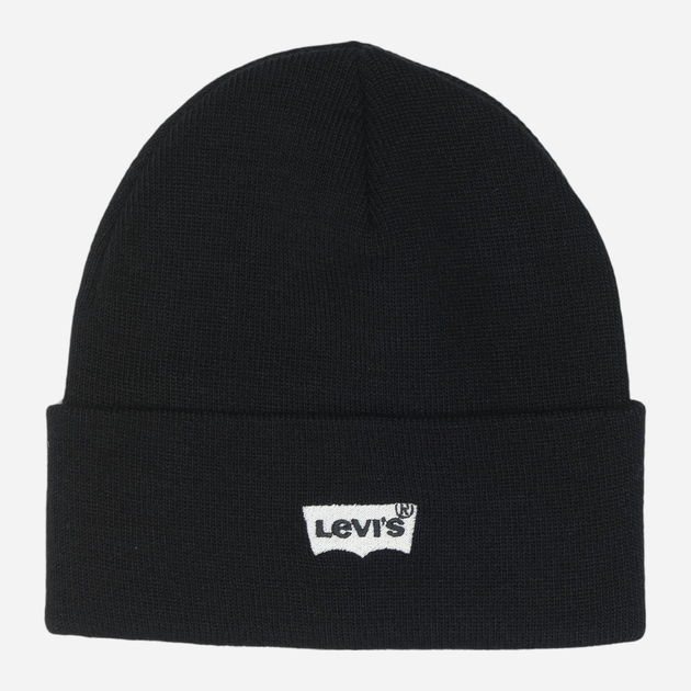 Czapka beanie Levi's 225984-11-59 One Size Czarna (7613325821088) - obraz 1