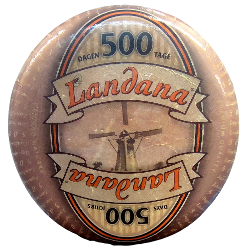 Сыр 500 дней Landana Gouda 500 Days 48% голова 10 кг - Фото 1 Сыр 500 дней Landana Gouda 500 Days 48% голова 10 кг - изображение 1