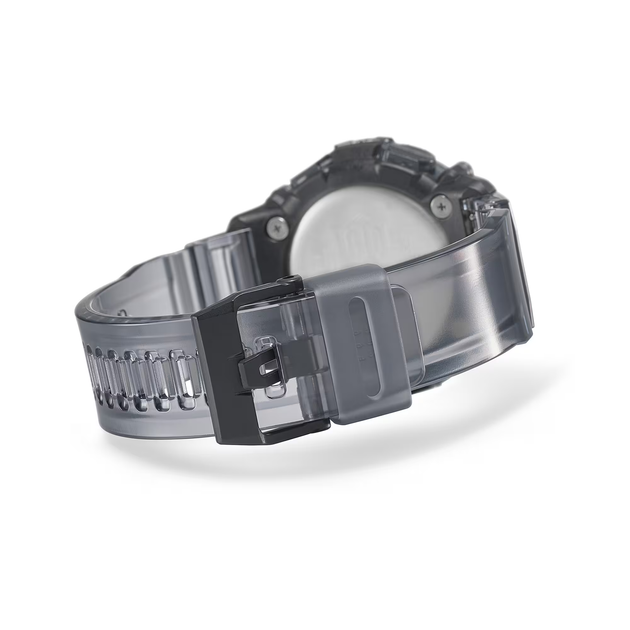 Годинник CASIO GA-2200SKL-8A в чоловічому виконанні має прозорий корпус чорного кольору. - Фото 4 Годинник CASIO GA-2200SKL-8A в чоловічому виконанні має прозорий корпус чорного кольору. - зображення 4
