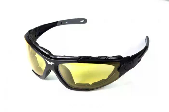 Захисні окуляри фотохромні Global Vision Shorty Photochromic (yellow) Anti-Fog, жовті - изображение 1