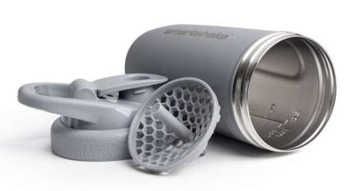 Шейкер метал Smartshake Reforce Stainless Steel 900 ml grey - зображення 2