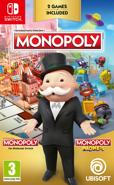 Гра Nintendo Switch Monopoly + Monopoly Madness (Картридж) (3307216229216) - зображення 1