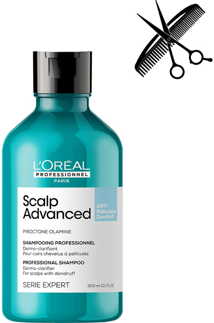 Акція на Професійний дерморегулюючий шампунь L'Oreal Professionnel Serie Expert Scalp Advanced проти лупи 300 мл від Rozetka