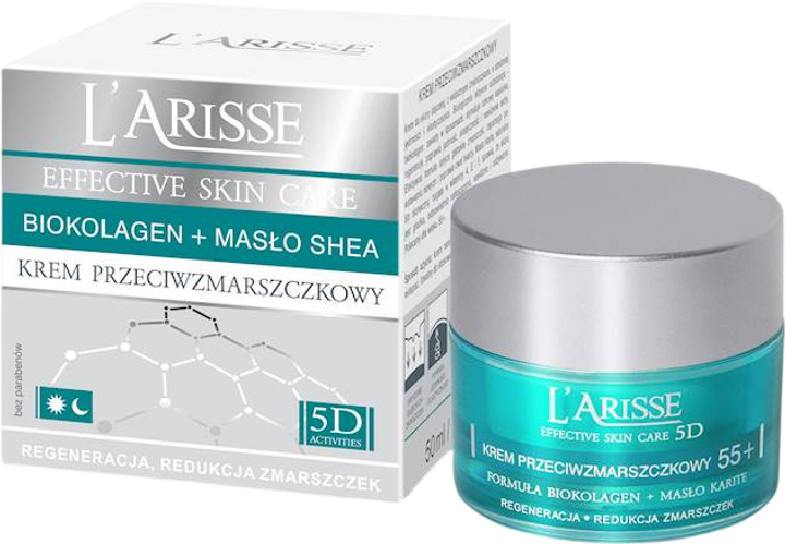 Krem do twarzy przeciwzmarszkowy AVA Laboratorium L'arisse 5D 55+ 50 ml (5906323002866) - obraz 2