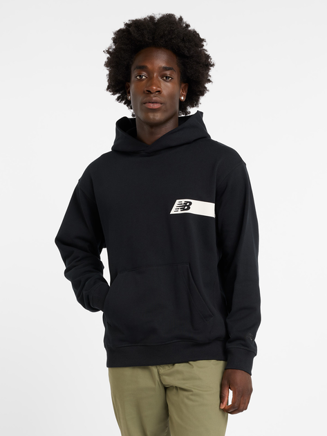 Худи оверсайз мужское New Balance Athletics Player MT43561BK L Черное ...