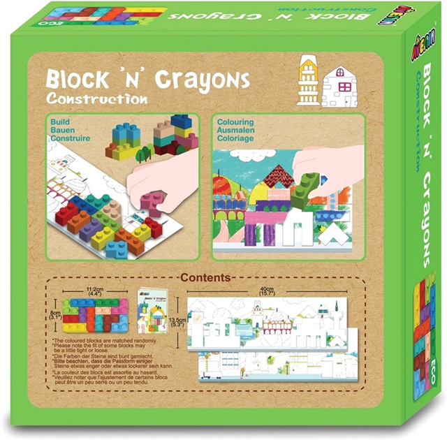 Klocki konstrukcyjne Avenir Blocks and Crayons 12 elementów (6920773360160) - obraz 2