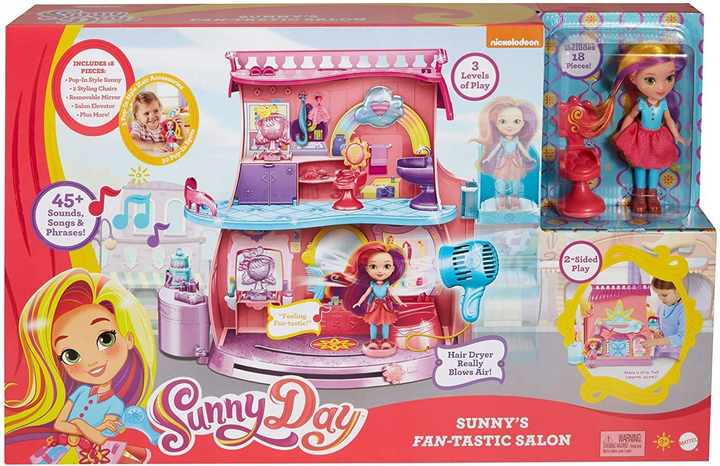 Ігровий набір Mattel Sunny Day Салон краси Sunny 18 предметів (0887961831733) - зображення 1