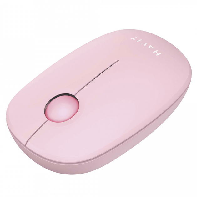 Беспроводная мышь HAVIT HV-MS57GT Pink, 1600 DPI, 2.4 ГГц, компактная, оптическая - изображение 4