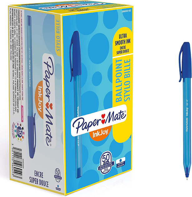 Набор шариковых ручек Paper Mate InkJoy Синие 50 шт (ZES3501170960905 ...