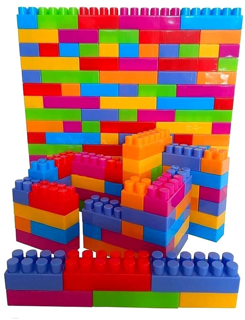 Klocki konstrukcyjne Mej-Pol Premium Building Blocks 300 elementów (5906660409601) - obraz 2