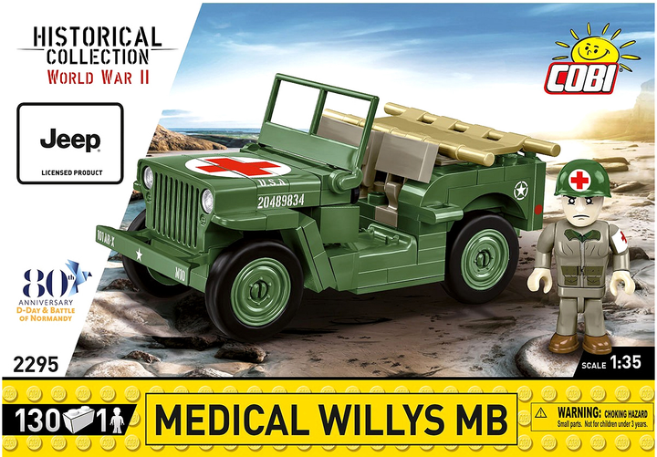 Конструктор Cobi Historical Collection Medical Willys MB 130 деталей (5902251022952) - зображення 1