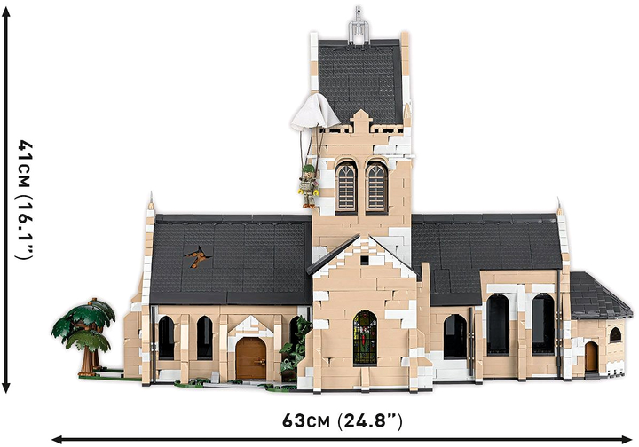 Klocki konstrukcyjne Cobi Historical Collection Kościół Sainte-Mère-Église 2280 elementów (5902251022990) - obraz 6