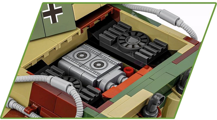 Klocki konstrukcyjne Cobi Historical Collection Panzer VI Ausf. B Knigstiger 802 elementy (5902251031138) - obraz 4