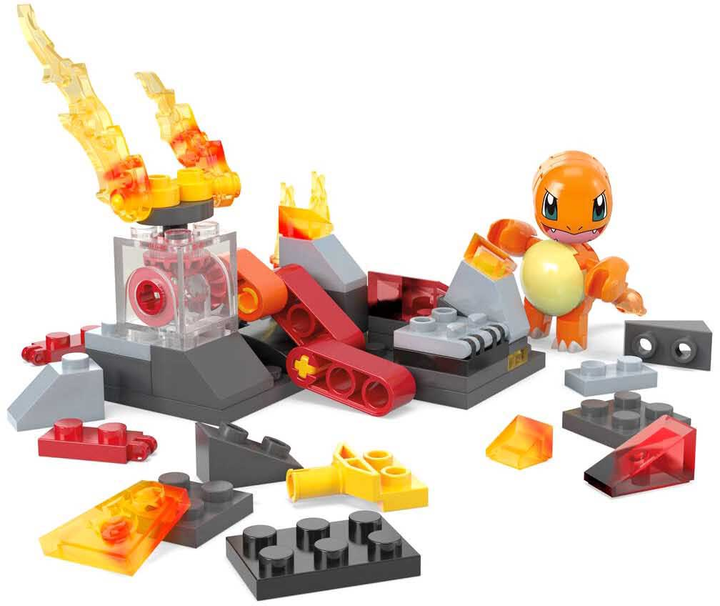 Klocki konstrukcyjne Mega Pokemon Charmander's Fire-Type Spin 81 elementów (0194735190935) - obraz 3