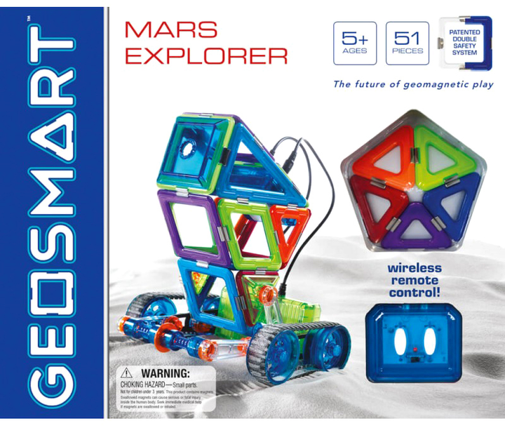 Конструктор магнітний IUVI Games Geo Smart Mars Explorer 51 деталь (5414301249955) - зображення 2