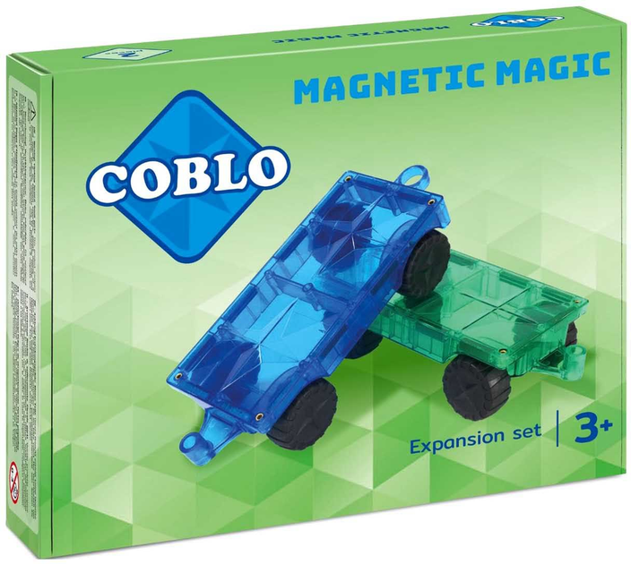 Klocki magnetyczne Coblo Auto XL 2 elementy (8720299411388) - obraz 1