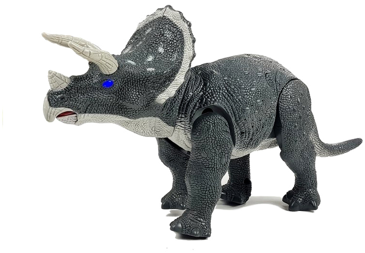 Figurka Leantoys Triceratops Szary 34 cm (5907625580700) - obraz 2