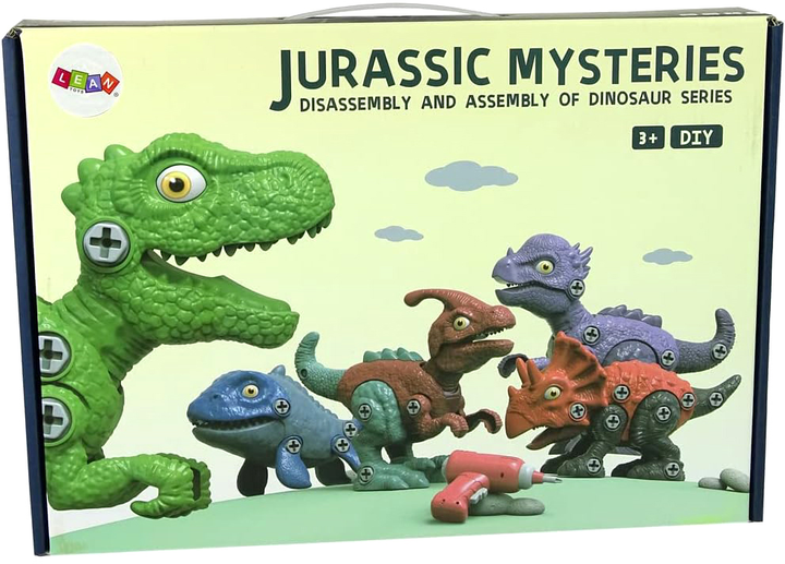 Набір фігурок Leantoys Jurassic Mysteries Динозаври для складання 5 шт (5904665992579) - зображення 1